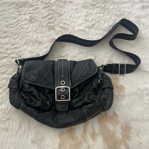 Vintage Coach Soho Y2K Black Leather Shoulder Bag